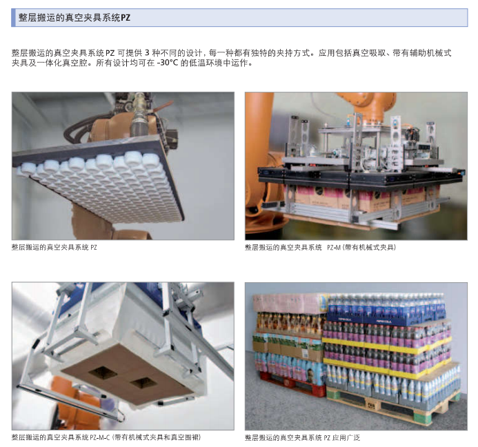 整層搬運的真空夾具系統(tǒng)PZ